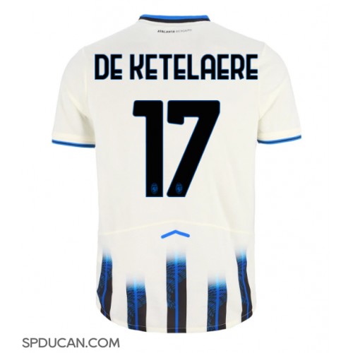 Muški Nogometni Dres Atalanta Charles De Ketelaere #17 Gostujuci 2025-26 Kratak Rukav
